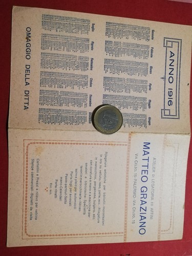 6998 calendarietto 1926 - 6998),