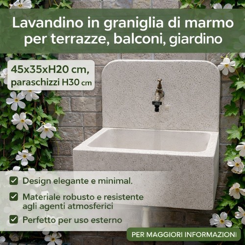 Lavandino graniglia marmo - graniglia,