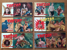 AVVENTURA FILM - TARZAN E LA DONNA LEOPARDO (8 FIGURINE) COMPLETA ORIGINALE 1951