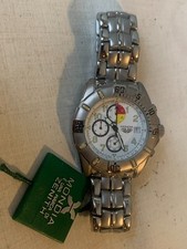 Mondia Zenith Chronograph Palladium quartz cassa bracciale acciaio 40mm NOS