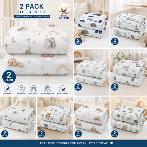 Confezione lenzuola 120x60 - 2,