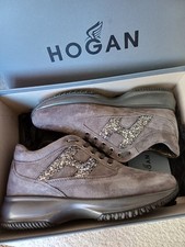 Hogan Interactive Donna 37.5 Grigio Suede Paiettes