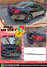 🔥ART.0482 SPOILER ADATTO PER BMW SERIE 5 F10 MSPORT NERO LUCIDO LISCIO🔥