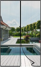 Zanzariera Magnetica 140 x 240CM, Tenda Zanzariera Porta Ingresso Cortile, RETE