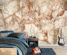 3D Schmetterling Q8444 Tapete