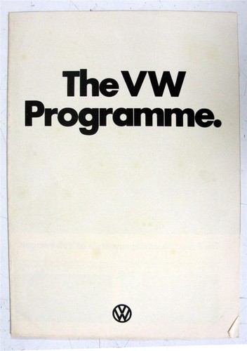 Volkswagen range depliant - volkswagen,