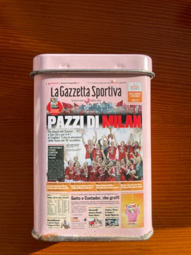Scatola latta pastiglie - scatola,