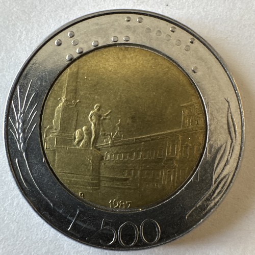 Moneta italia 500 lire 1987 - italia,