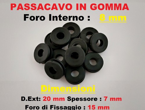 Passacavo gomma anello - in,