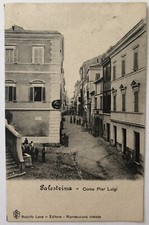 Cartolina Palestrina corso Pier Luigi animata Roma Lazio paesaggistica T12