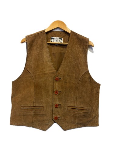 Vintage gilet vera pelle in - vera,