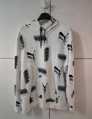 Puma felpa bianca nera - puma,