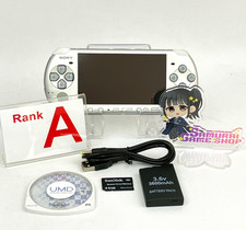 Sony PSP-3000 Mystic Silver Console A Rank & New Battery USB Cable Set 209
