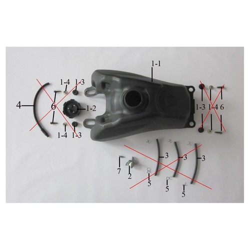 Serbatoio benzina quad atv - quad,