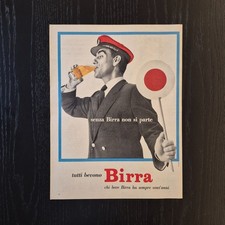 1960 Birra - Original AD Advertising 26x33 Pubblicità Vintage