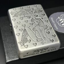 Zippo Urusei Yatsura Ram anime giapponese entrambi i lati design argento Giappone nuovo