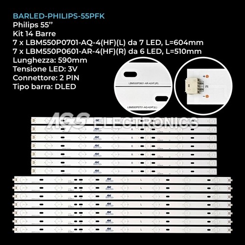 Kit barre stripled tv - barre,