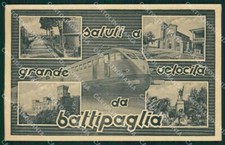 Salerno Battipaglia Saluti a Grande Velocità Treno cartolina QZ3844