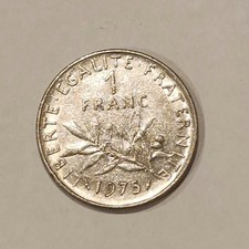 Moneta 1 Franco Francia 1975