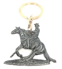  Reining portachiavi dorato