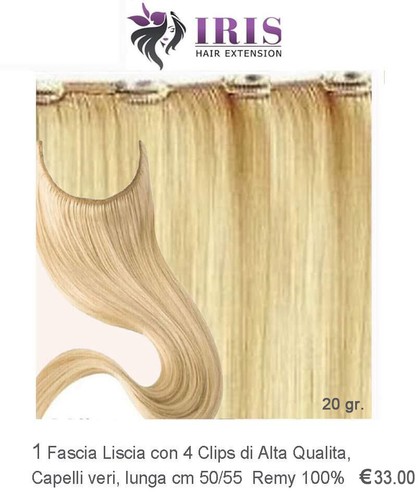 Hair extension clip - clip, capelli