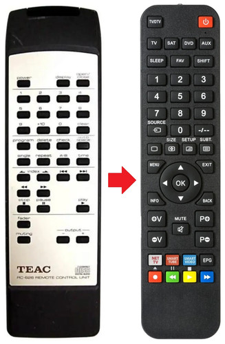 Telecomando adatto per teac - telecomando,