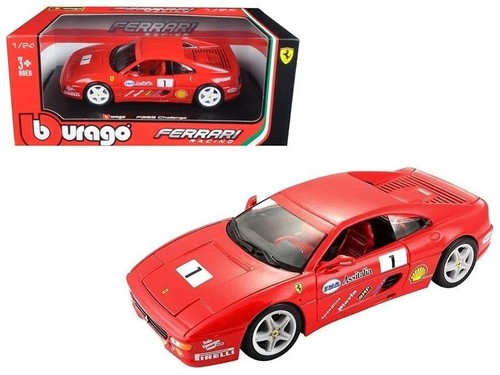 Burago ferrari racing - ferrari, 1.24