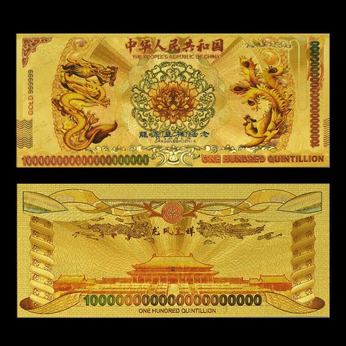 Banconote lamina oro cina - in,