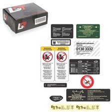 Cartelli Adesivo Avvertimento Airbag Pressione Pneumatico per BMW 5er