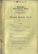 Canadian Department of Mines Museum Bulletin No. 2 july 30 1914. . AA.VV.. 1914.