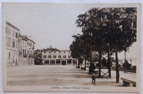 Cartolina arona piazza - cartolina,