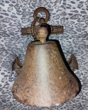 Campana campanello da parete In Ferro  brunito con ancora misura grande ingresso