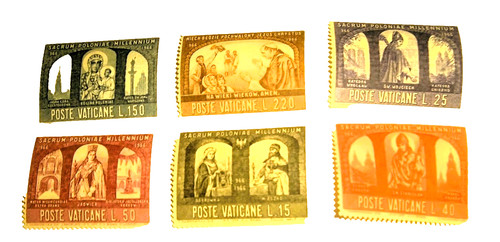 Vintage poste vaticane sacrum - vintage, -poste