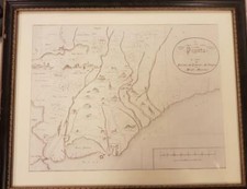 PIANTA DEI CONTORNI DI LIVORNO, DI LIMONE, DI STAGNO E DI MONTE MASSIMO. 1820 ca