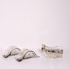 3 appliques Carlo Nason Mazzega vetro di Murano modulare componibile wall lamp