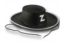 Cappello feltro nero zorro - cappello,