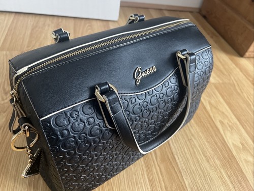 Borsa guess nera borsetta logo - nera,