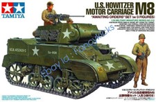 Tamiya 35312 1/35 kit modellino militare seconda guerra mondiale USA Howitzer carrozza motore M8 Scott