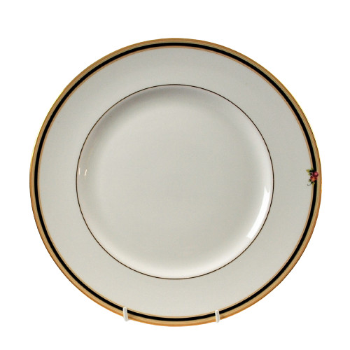 Piatto wedgwood clio nero - nero, oro