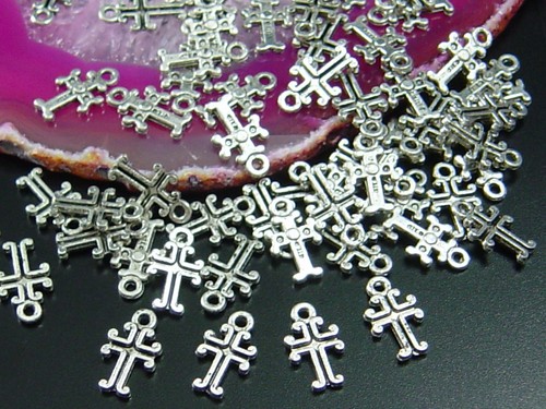 Ciondolo croce 11x6mm pz - ciondolo,