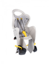 Bellelli Seggiolino Posteriore Mr Fox Attacco al Portapacchi Reclinabile Grigio 