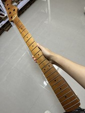 Collo chitarra basso jazz senza tasti acero fiamma arrosto 21fret 5 corde inox