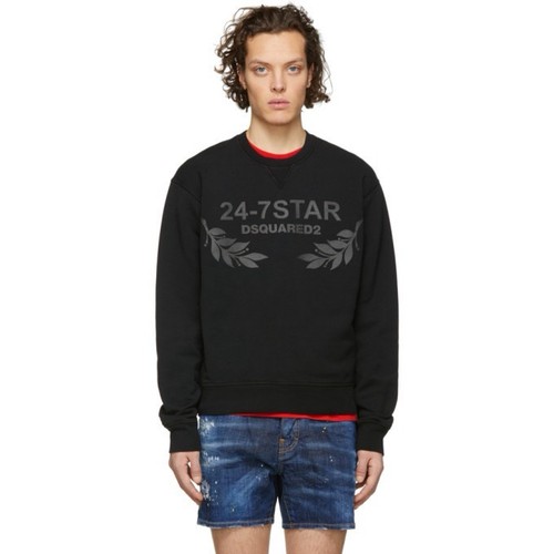 Felpa dsquared2 milano nera - dsquared2,
