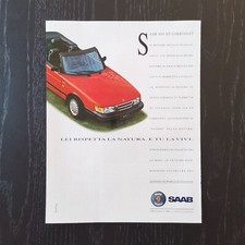 1991 Saab 900 Cabriolet - Original AD Advertising Pubblicità Vintage