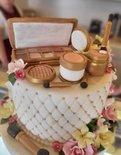 Torta Scenografica Makeup pasta di zucchero 