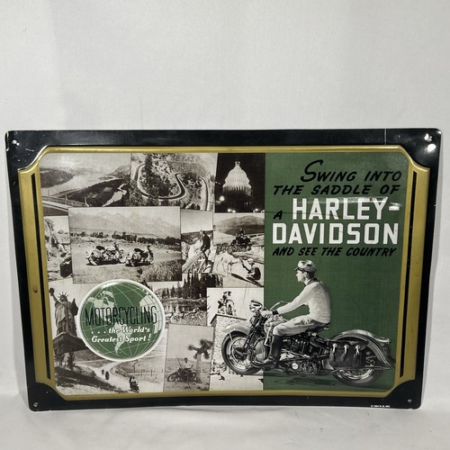 Insegna latta vintage - , harley