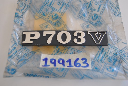 Targhetta scritta 703 v - scritta, "p