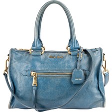 Borsa a mano Miu Miu Blue