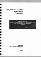 John Deere 300 312 314 316 manuale servizio riparazione trattorino rasaerba sm2104