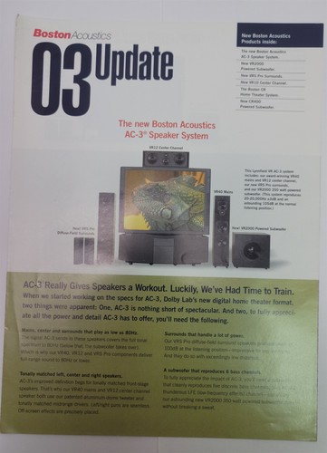 2003 boston acoustics - 2003, 03
